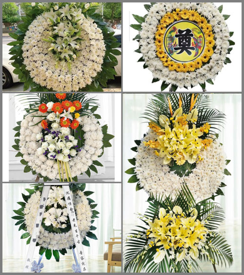 山西晋中祁县峪口乡中梁村花圈速递